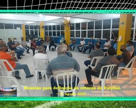 REUNIÃO PARA DEFINIÇÃO DO RETORNO DO FUTEBOL