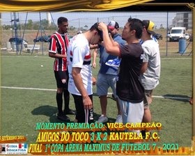 AMIGOS DO TOCO É CAMPEÃO da 1ª COPA ARENA MAXIMUS FUTEBOL 7 2021