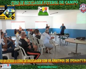 FOI UM SUCESSO O CURSO DE RECICLAGEM DE ÀRBITROS. 