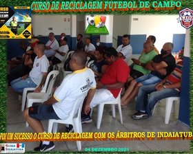 FOI UM SUCESSO O CURSO DE RECICLAGEM DE ÀRBITROS. 