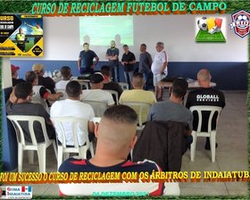 FOI UM SUCESSO O CURSO DE RECICLAGEM DE ÀRBITROS. 