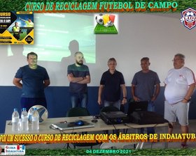 FOI UM SUCESSO O CURSO DE RECICLAGEM DE ÀRBITROS. 