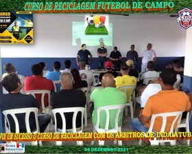 FOI UM SUCESSO O CURSO DE RECICLAGEM DE ÀRBITROS. 