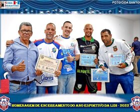 HOMENAGEM NO ENCERRAMENTO DO ANO ESPORTIVO DA LIDI - 2022