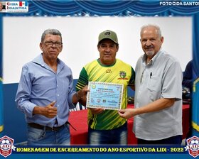 HOMENAGEM NO ENCERRAMENTO DO ANO ESPORTIVO DA LIDI - 2022