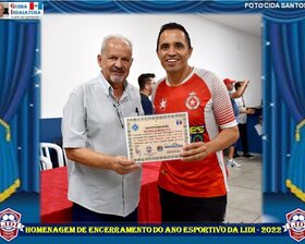 HOMENAGEM NO ENCERRAMENTO DO ANO ESPORTIVO DA LIDI - 2022