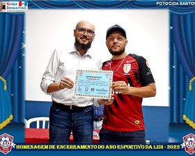 HOMENAGEM NO ENCERRAMENTO DO ANO ESPORTIVO DA LIDI - 2022