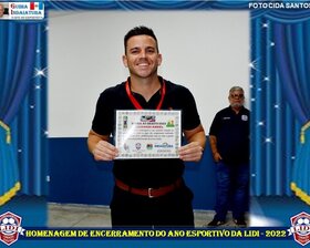 HOMENAGEM NO ENCERRAMENTO DO ANO ESPORTIVO DA LIDI - 2022