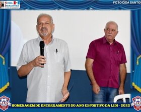 HOMENAGEM NO ENCERRAMENTO DO ANO ESPORTIVO DA LIDI - 2022