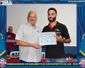 HOMENAGEM NO ENCERRAMENTO DO ANO ESPORTIVO DA LIDI - 2022